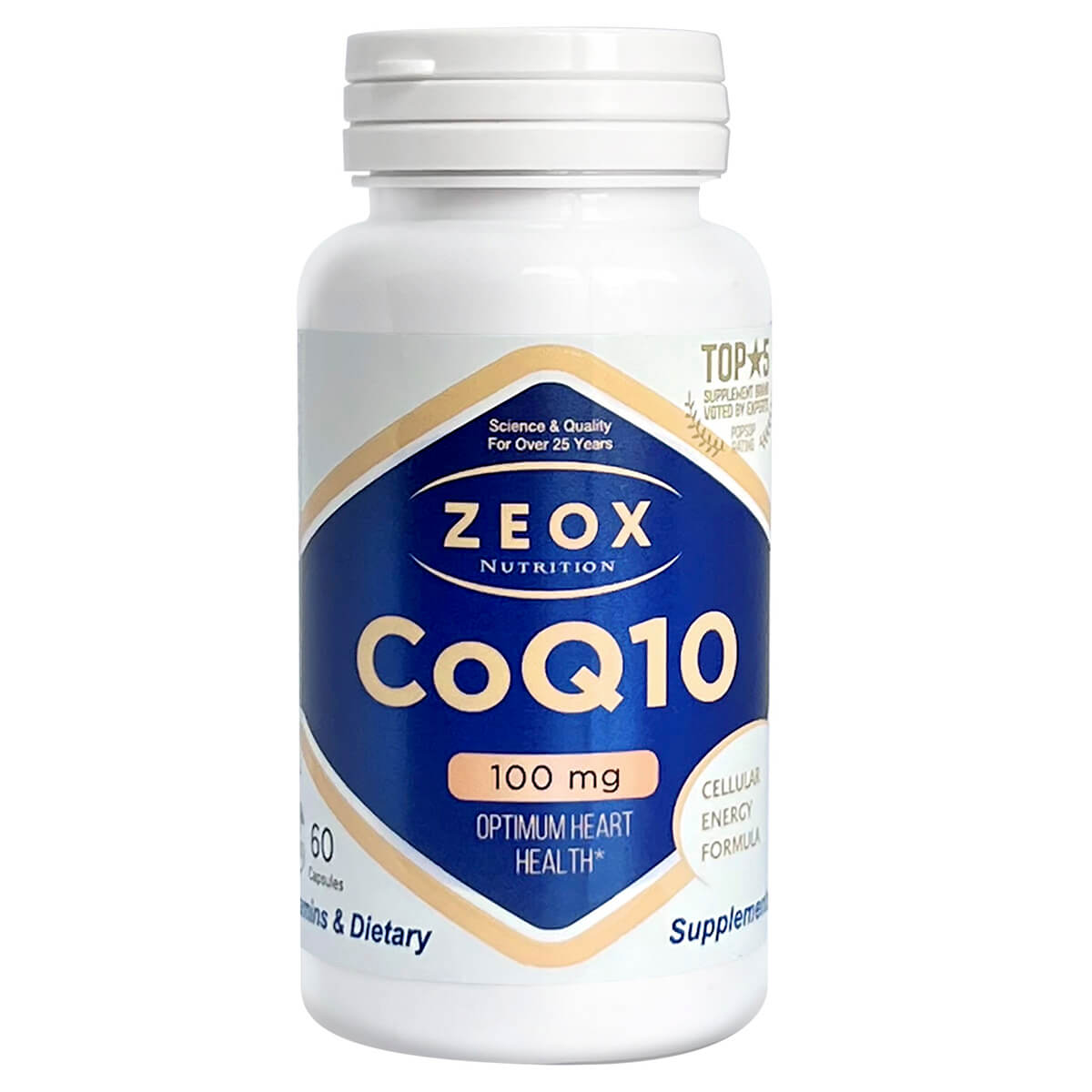 

Коэнзим Q10 100 мг (CoQ10 100mg), капсулы, 60 шт, Zeox Nutrition, годен до 05.2025