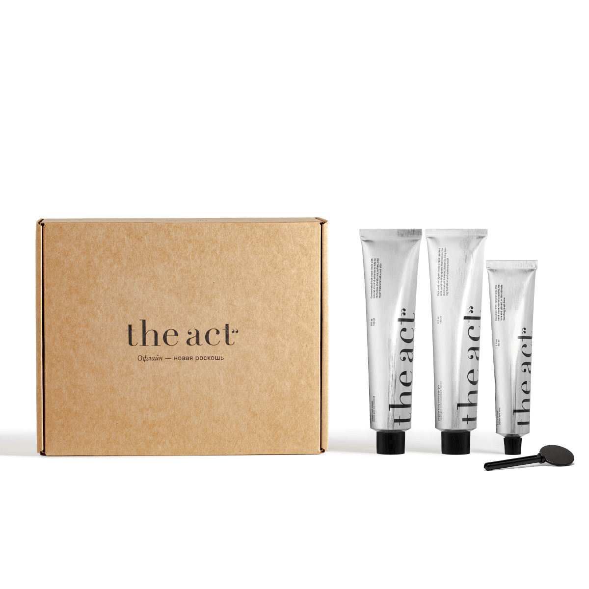 

Набор для комплексного ухода за телом: крем для ног, грушевый крем для тела, крем для рук, The Act