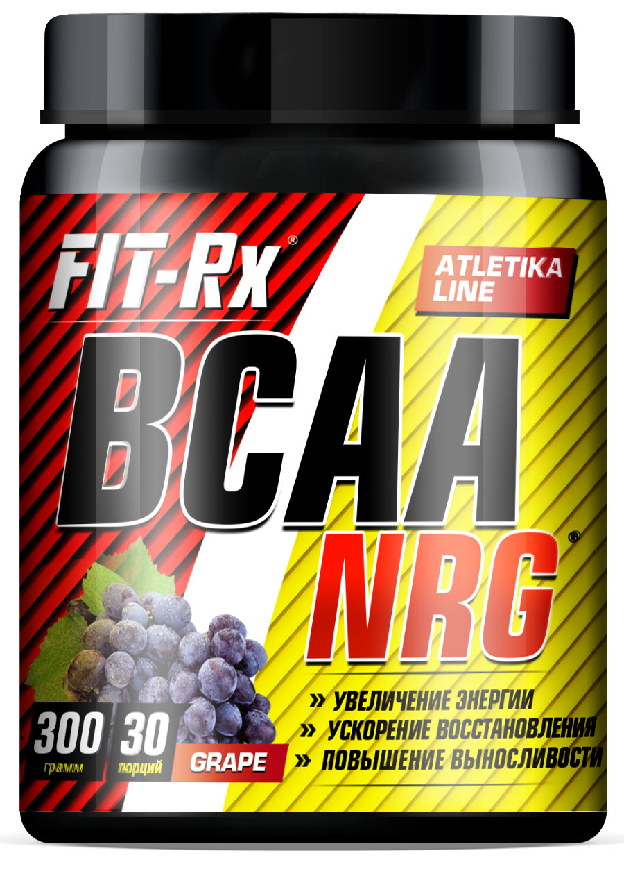 BCAA NRG, вкус виноград, 300 гр,  Fit-Rx