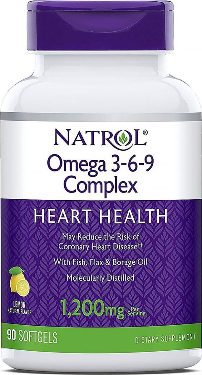 

Омега 3-6-9 Комплекс, 90 капсул, Natrol