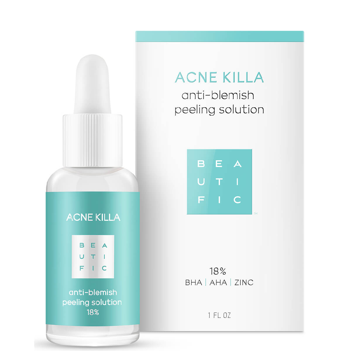 

Пилинг для лица для лечения акне.ACNE KILLA.Для жирной и комбинированной кожи,30 мл, BEAUTIFIC