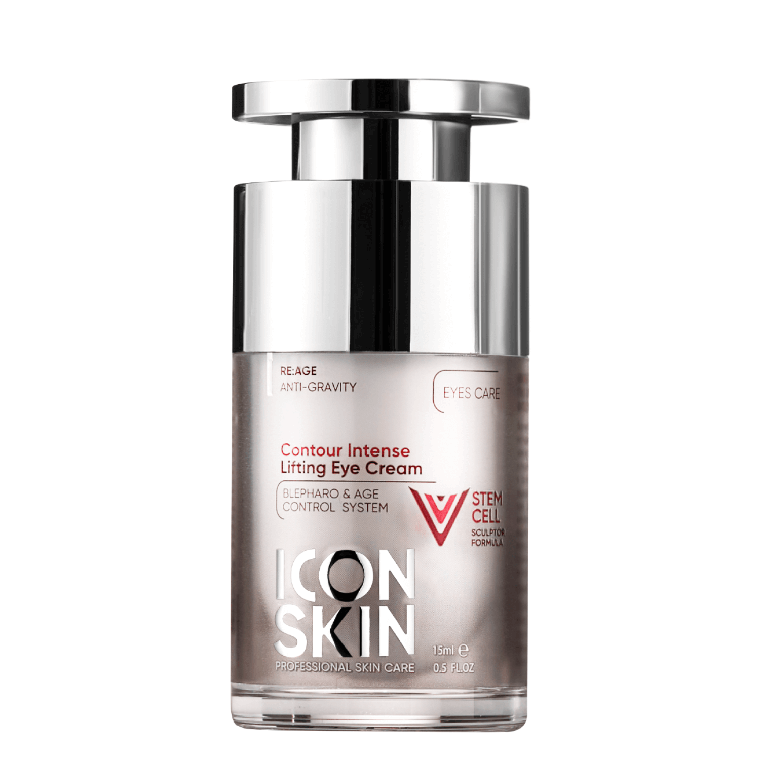 

CONTOUR INTENSE Омолаживающий лифтинг-крем для глаз с пептидами и фитостволовыми клетками,15 мл, Icon Skin