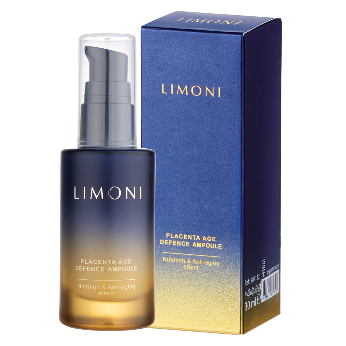 

Сыворотка для лица антивозрастная с плацентой, 30ml, LIMONI