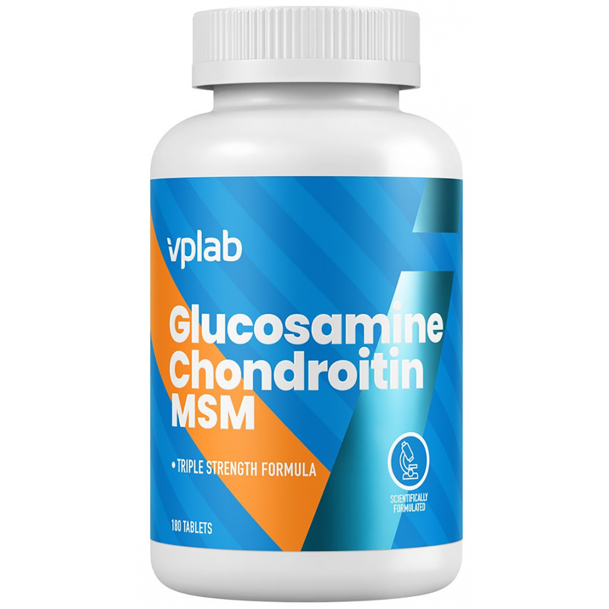 Глюкозамин, хондроитин, MSM для суставов, 180 таблеток, VPLab