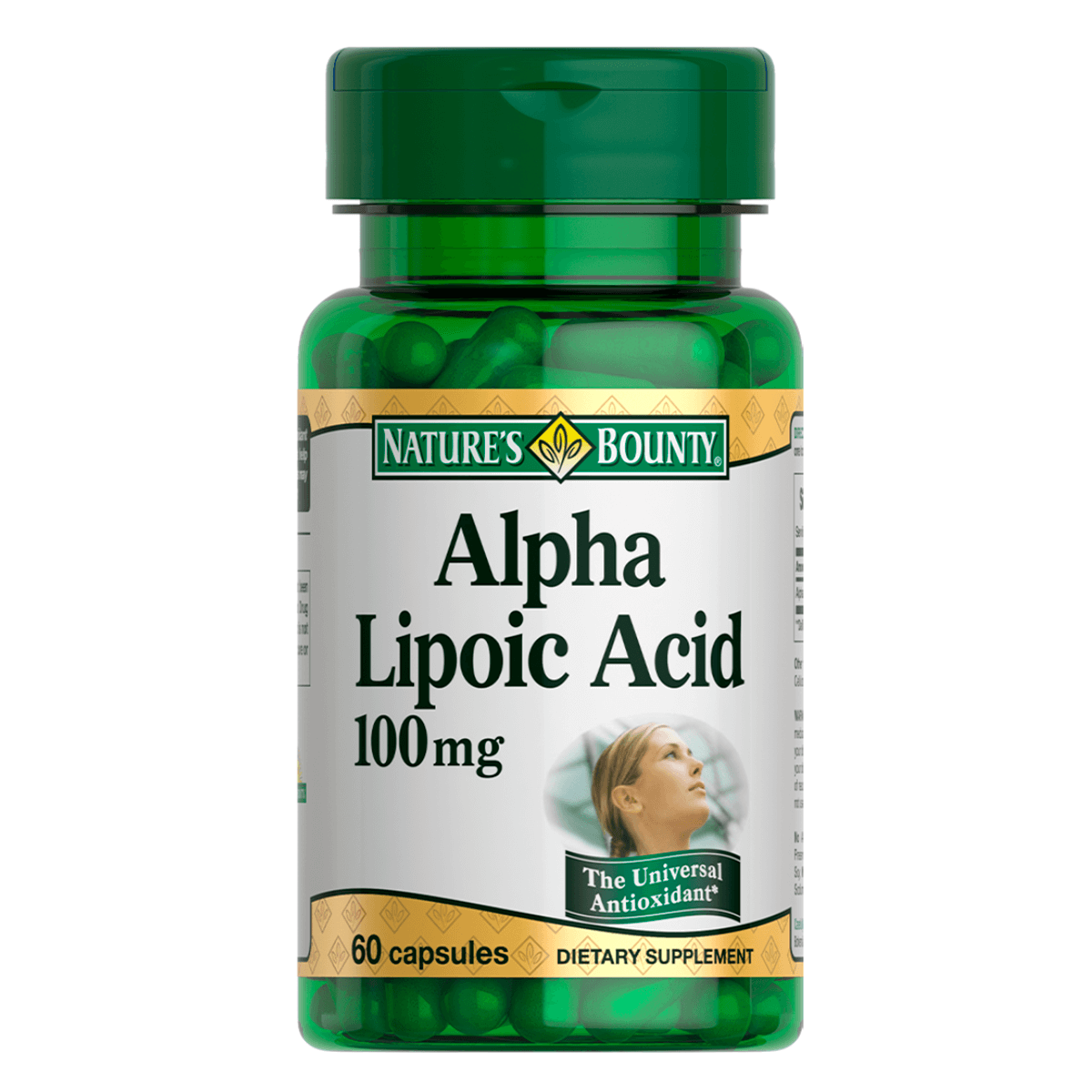 

Альфа-липоевая кислота, 100 мг, 60 капсул, Nature's Bounty