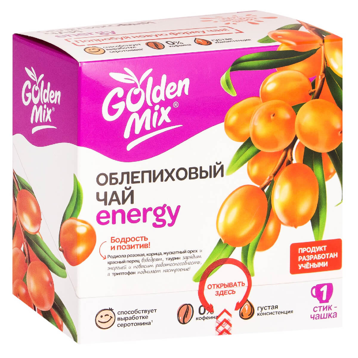 

Облепиховый чай Energy, 21 стик, Golden mix