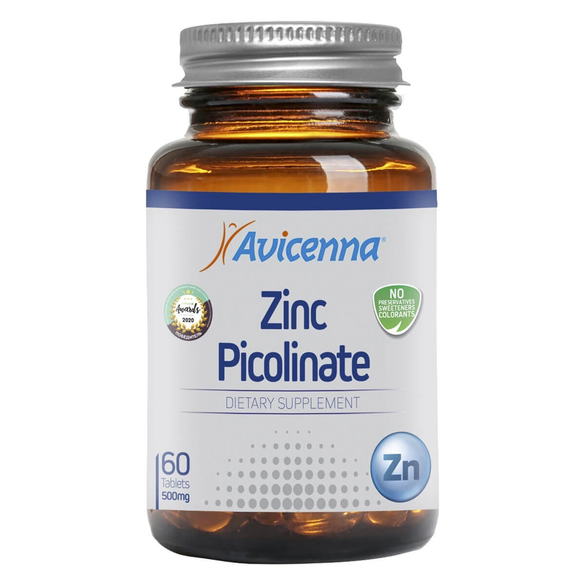 Купить Пиколинат Цинка 25 мг, 60 таблеток, Avicenna