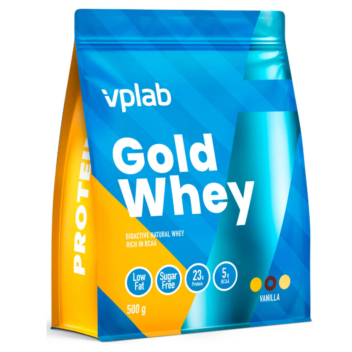 Сывороточный протеин и L лейцин Gold Whey, со вкусом ванили, VPLab