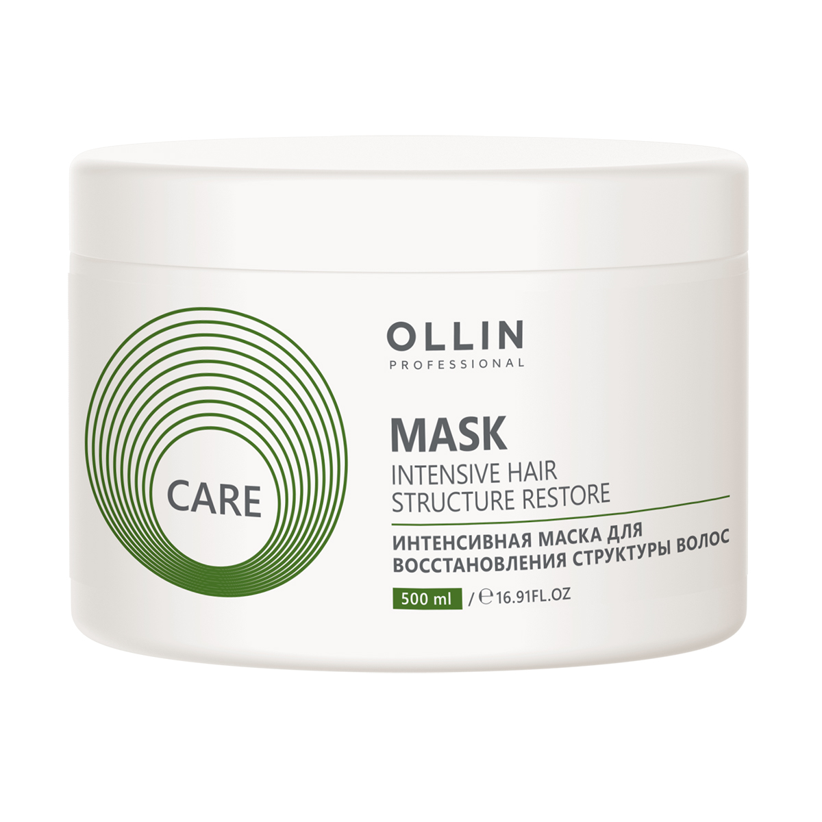 Care Интенсивная маска для восстановления структуры волос, 500 мл, OLLIN