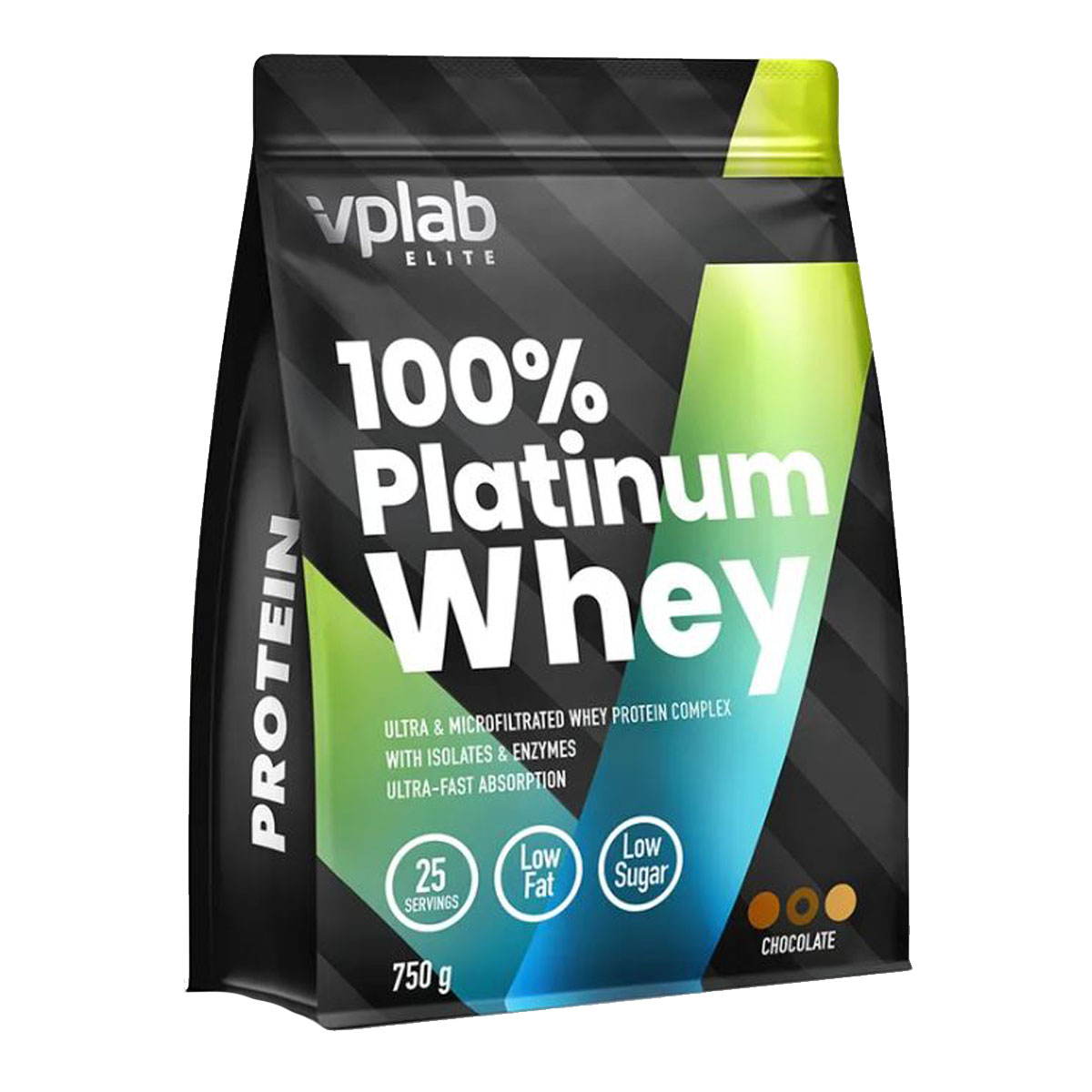 Сывороточный протеин 100% Platinum Whey, вкус «Шоколад», 750 гр, VPLab - фото 1