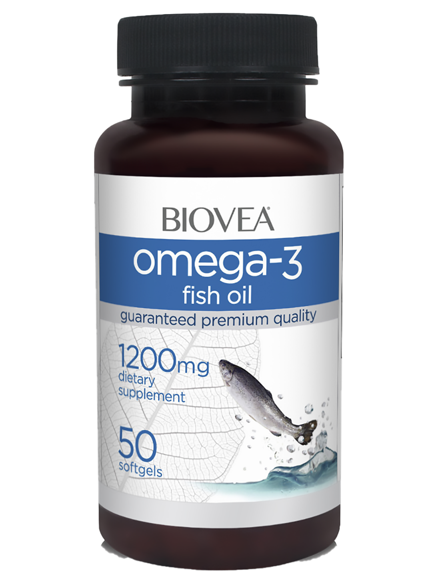 Omega 3, 1200 mg, 50 капсул, Biovea