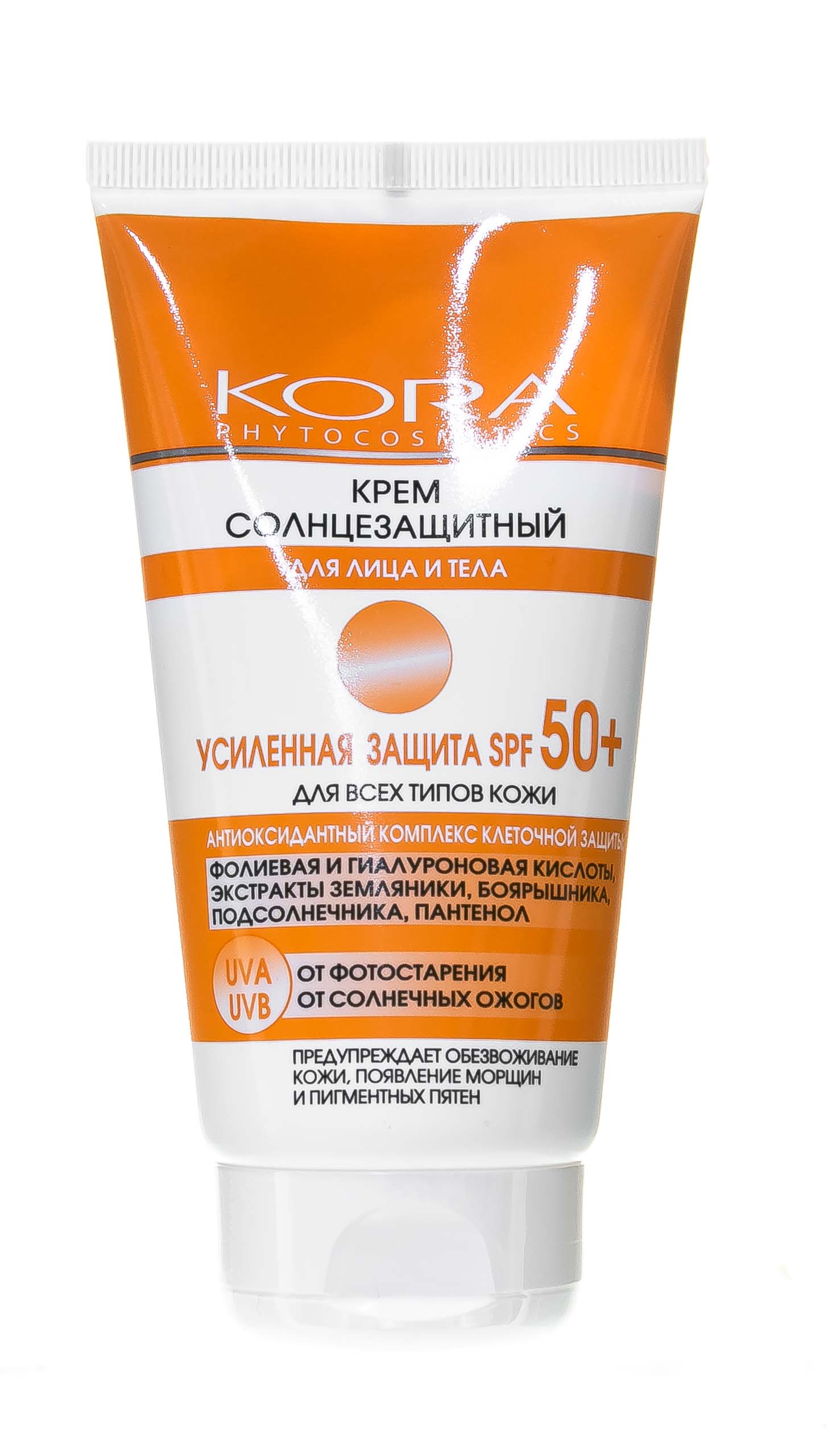 

Крем солнцезащитный SPF50+, 150 мл, Kora