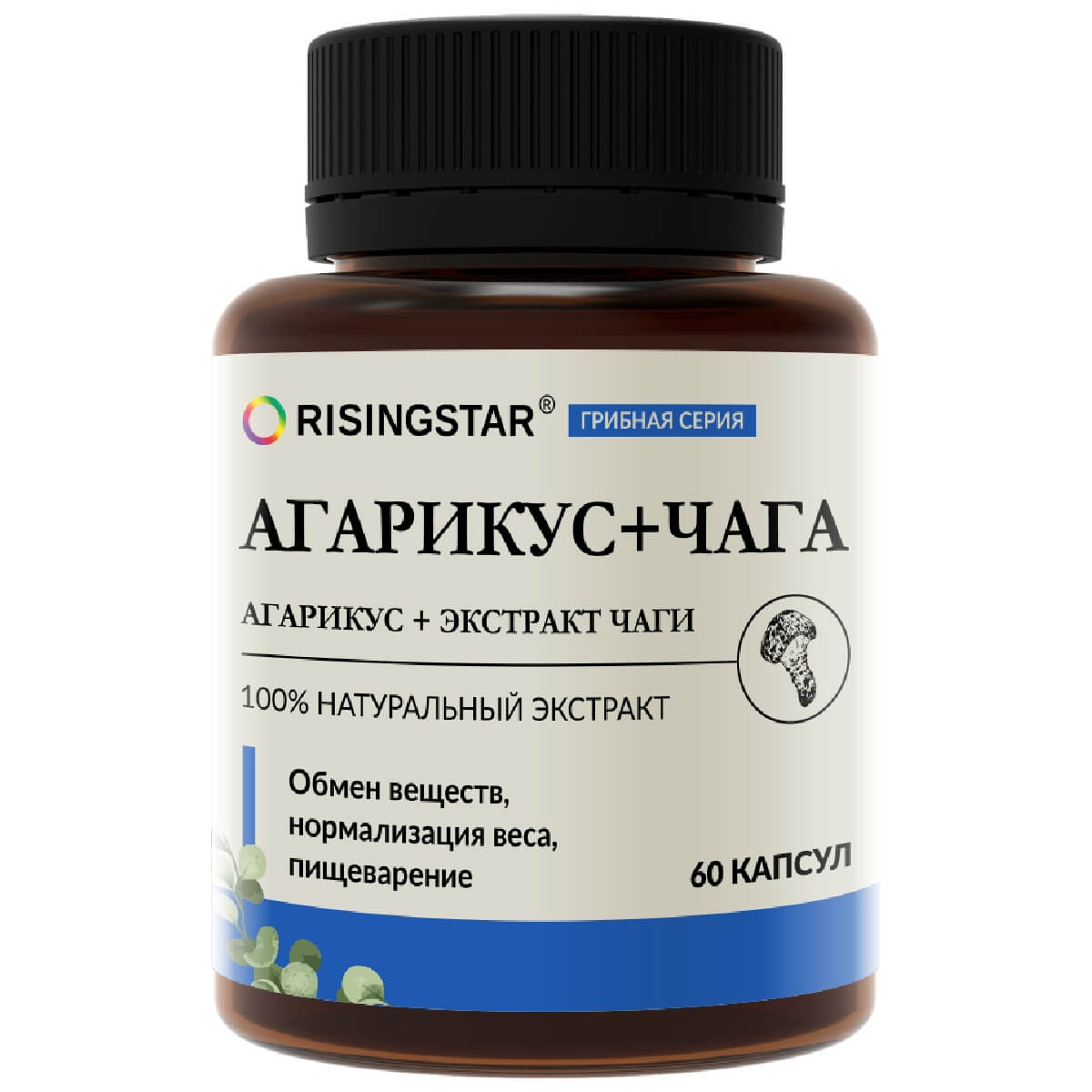 

Агарикус, 60 капсул, Risingstar