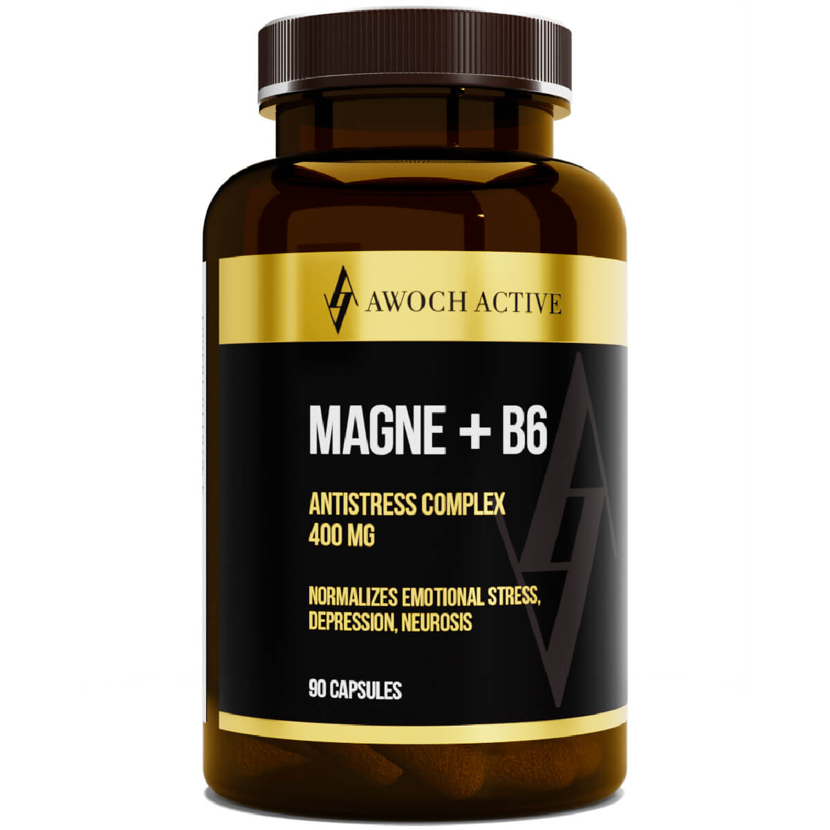 

Магний + В6, 90 капсул, AWOCHACTIVE