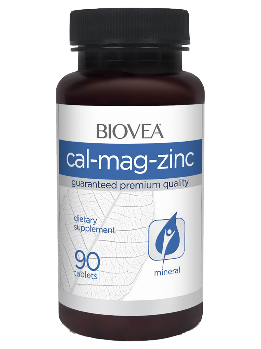 Витаминно-минеральный комплекс Cal-Mag-Zinc with Vitamin D, 90 таблеток,  Biovea