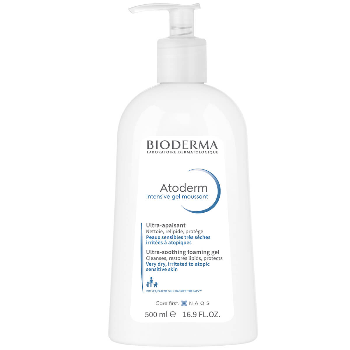Atoderm Очищающий гель для сухой кожи тела на каждый день для всей семьи, 500 мл, Bioderma