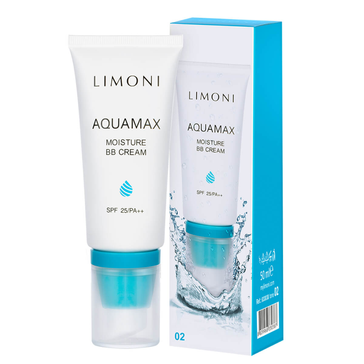 

ББ крем для лица увлажняющий Aquamax, тон №2, 50ml, LIMONI