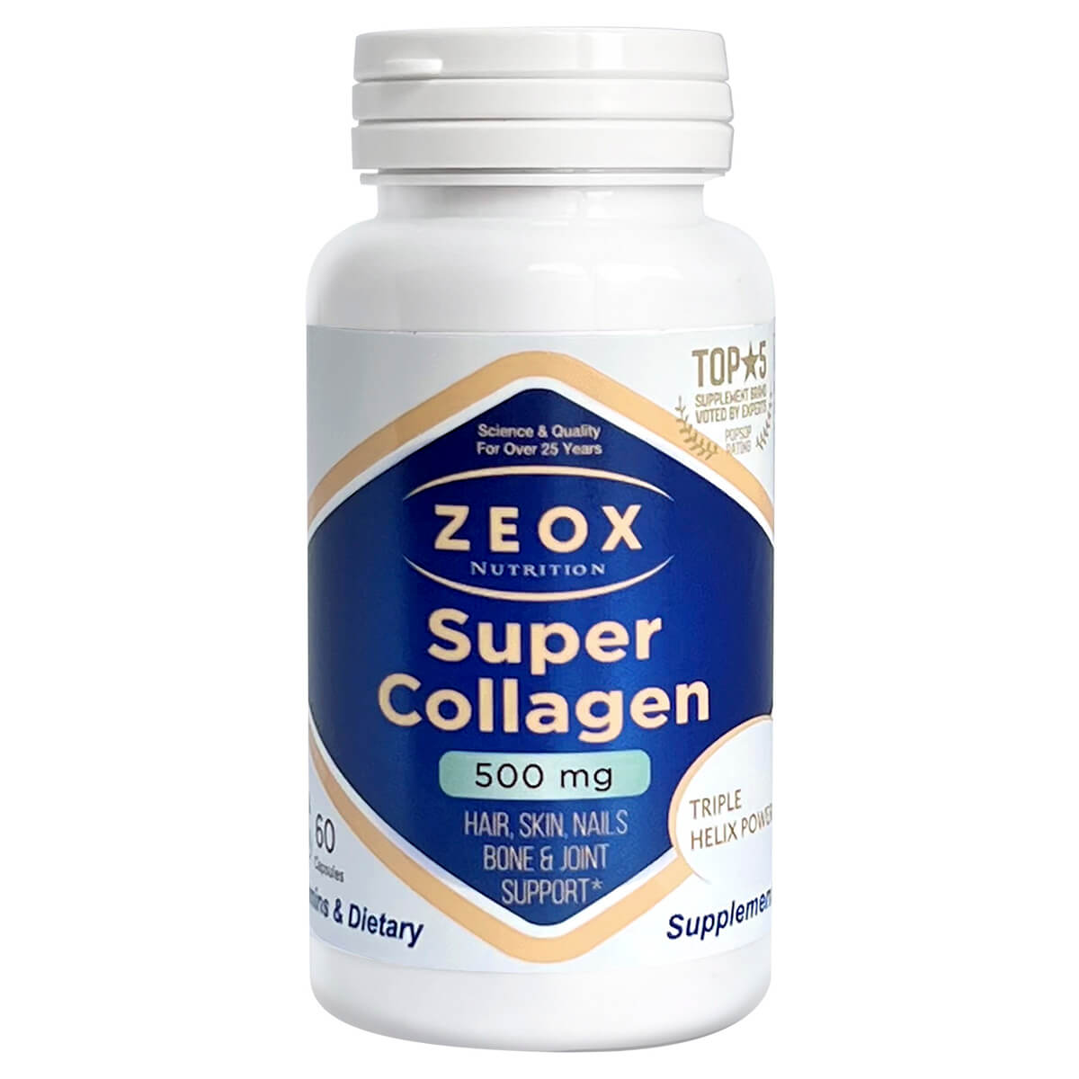 Супер коллаген (Super Collagen), капсулы, 60 шт, Zeox Nutrition