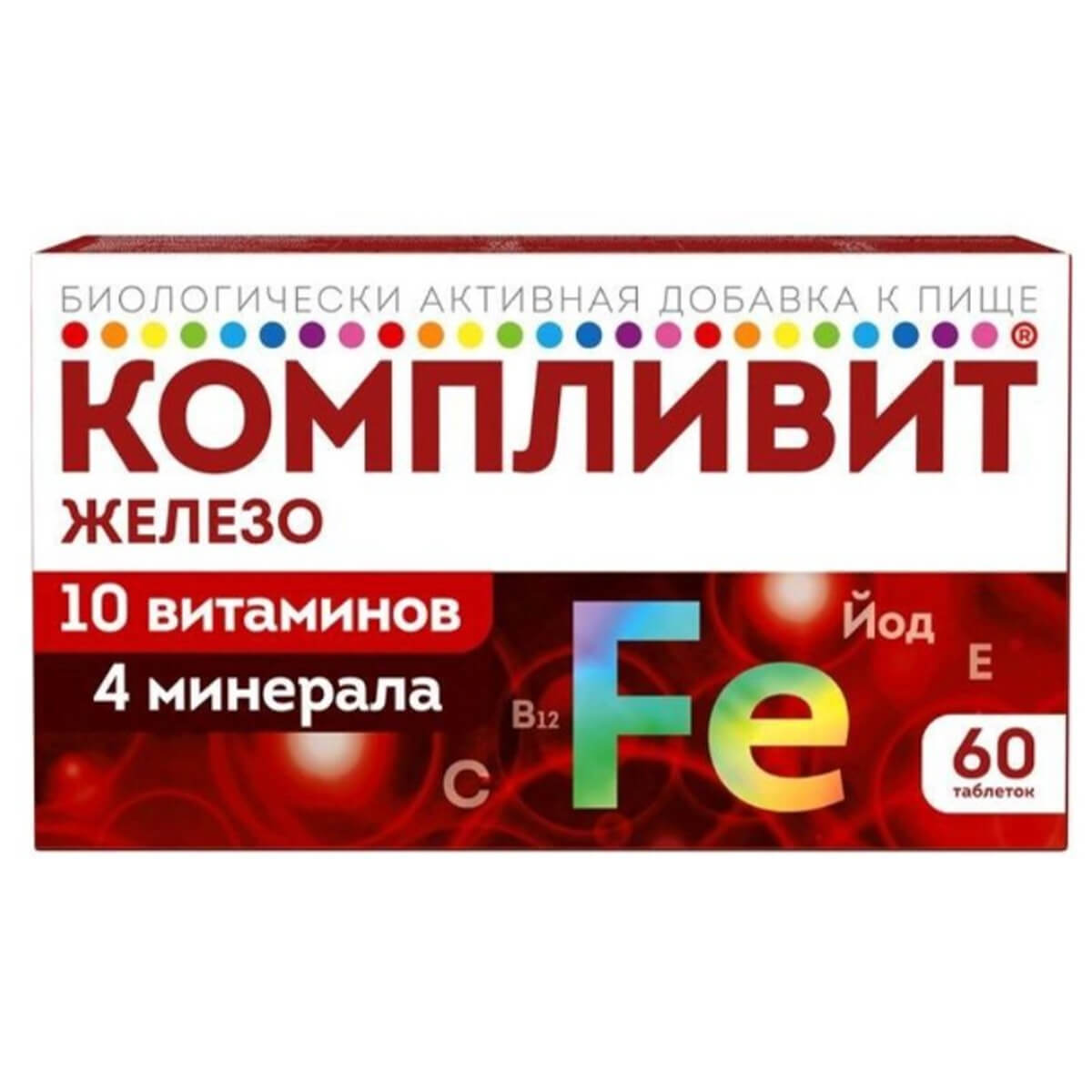 

Железо, 60 таблеток, Компливит