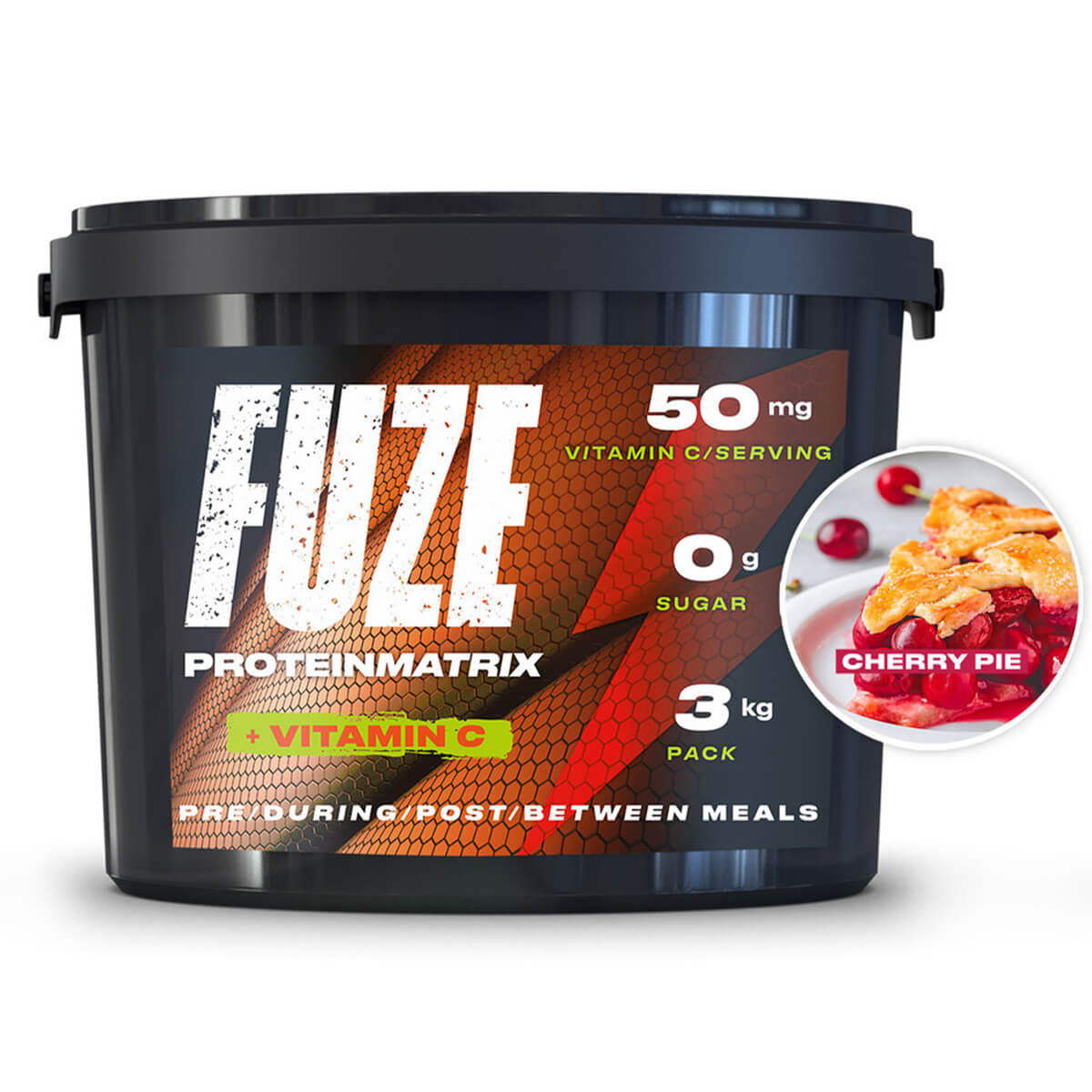 Многокомпонентный протеин Fuze 47%, вкус «Вишневый пирог», 3 кг, Fuze - фото 1