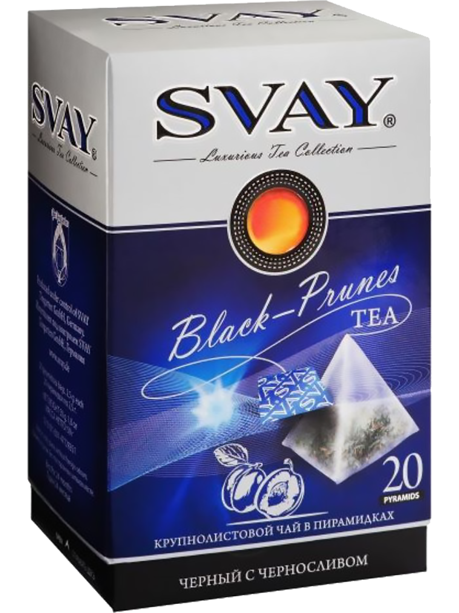 Чай Black Prunes, 20*2,5 г, Svay