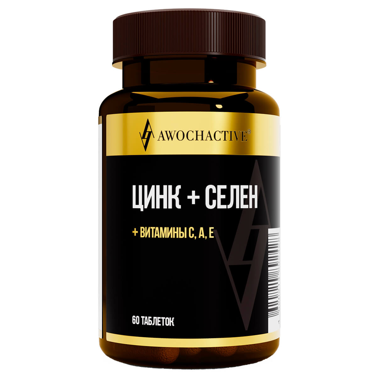 

Селен+Цинк+Витамины C, A, E, 60 таблеток, AWOCHACTIVE
