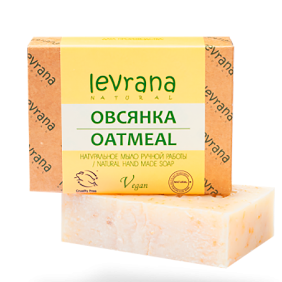Купить Натуральное мыло ручной работы Овсянка, 100 г, Levrana