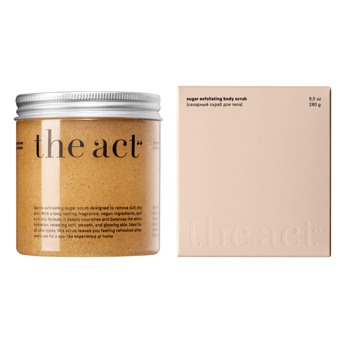 

Сахарный скраб для тела, 280 г, The Act