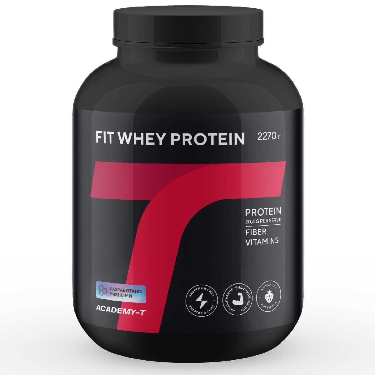 

Сывороточный протеин FitPROTEIN, вкус клубника, 2270 гр, Академия-Т
