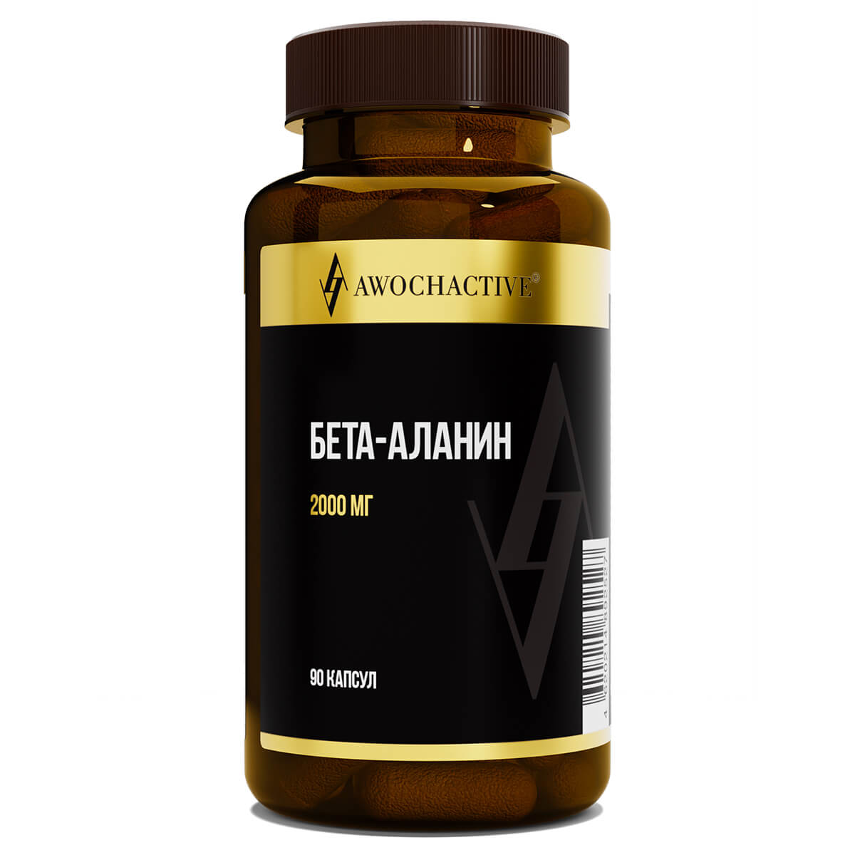 Бета-Аланин, 500 мг, 90 капсул, AWOCHACTIVE