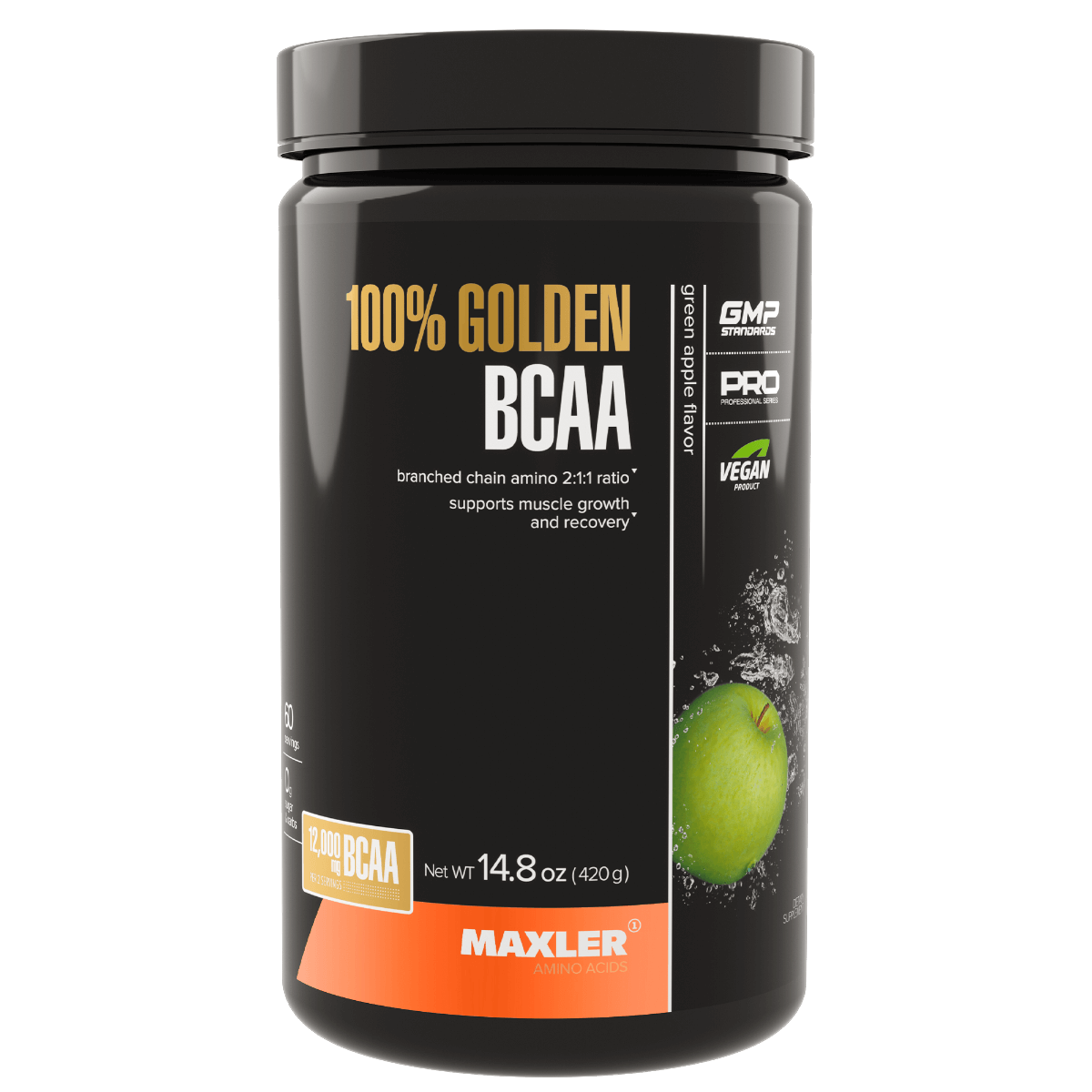 

100% Golden BCAA, вкус Зеленое яблоко, 420 г, MAXLER