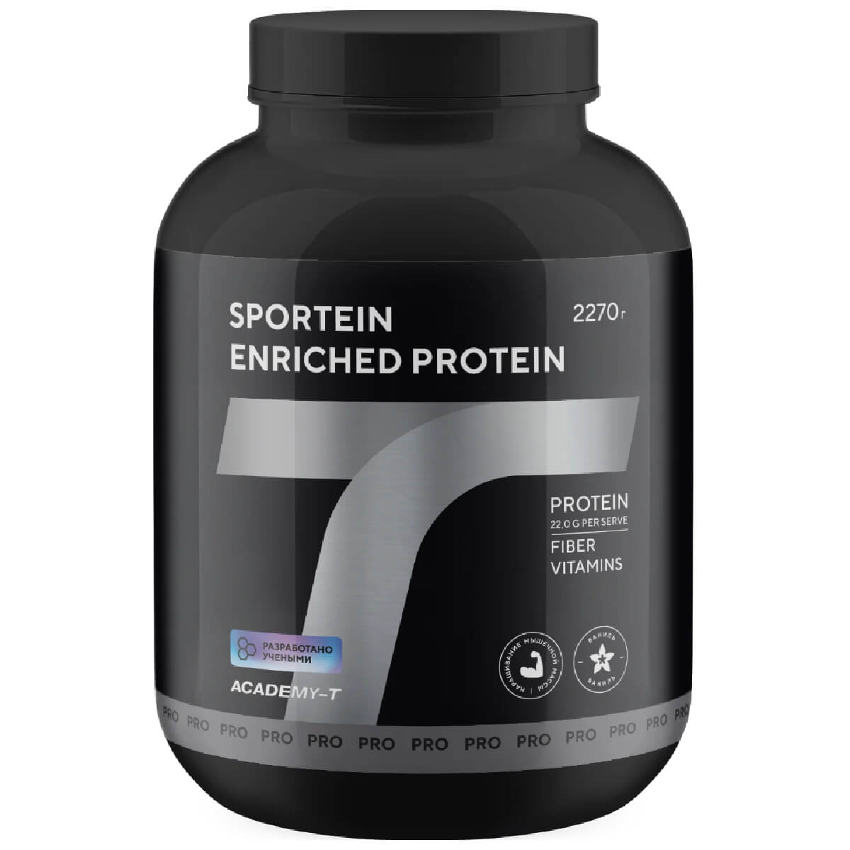 

Протеин SPORTEIN Enriched PROTEIN, вкус ваниль, 2270 г, Академия-Т