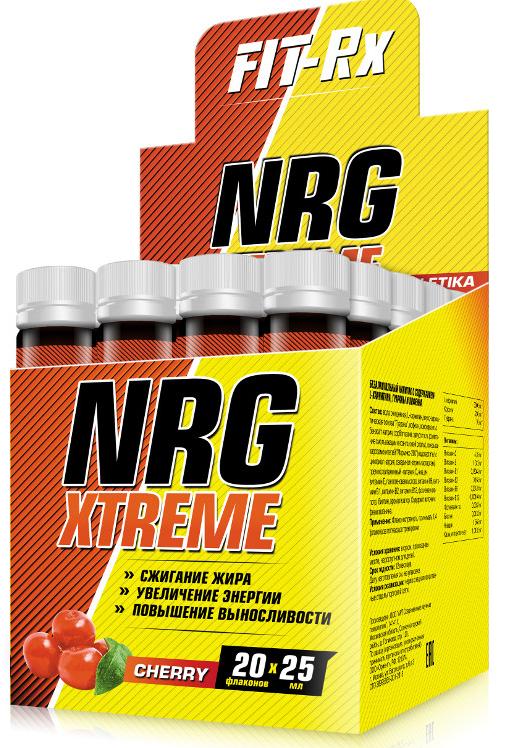 NRG Xtreme, вкус вишня, 20*25 мл,  Fit-Rx NRG Xtreme, вкус вишня, 20*25 мл,  Fit-Rx - фото 1