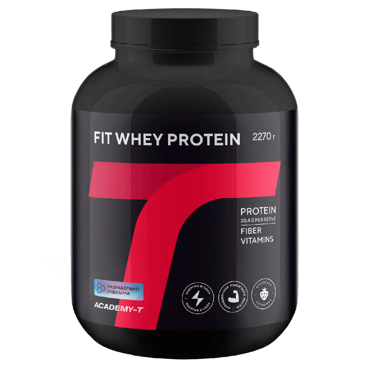 

Сывороточный протеин FitPROTEIN, вкус клубника, 2270 г, Академия-Т