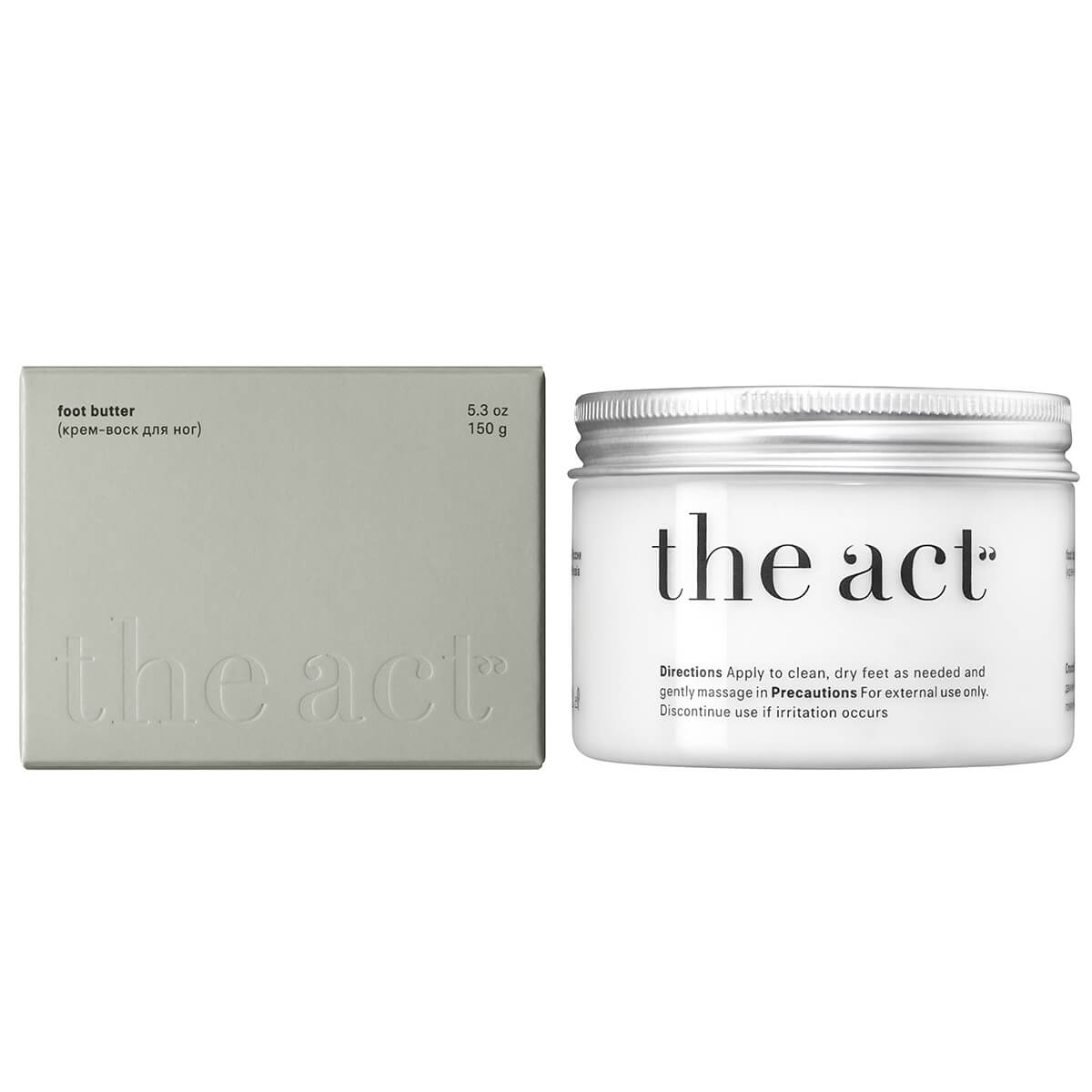 

Крем-воск для ног, для сухой кожи, 150 г, The Act