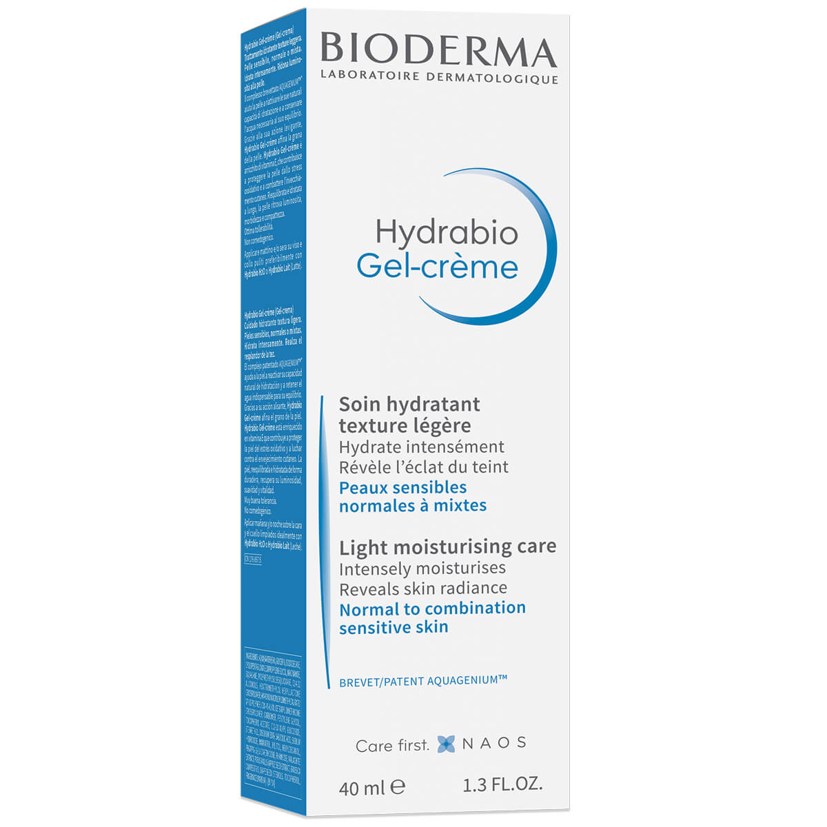Hydrabio Гель-крем Увлажняющий для обезвоженной кожи, 40 мл, Bioderma
