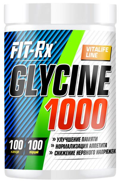 Glycine 1000, 100 капсул,  Fit-Rx - фото 1