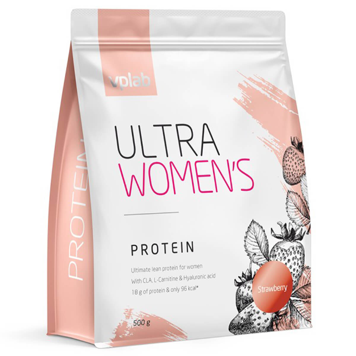 Протеиновый коктейль Ultra Women’s Protein, со вкусом клубники, 500 г, VPLab