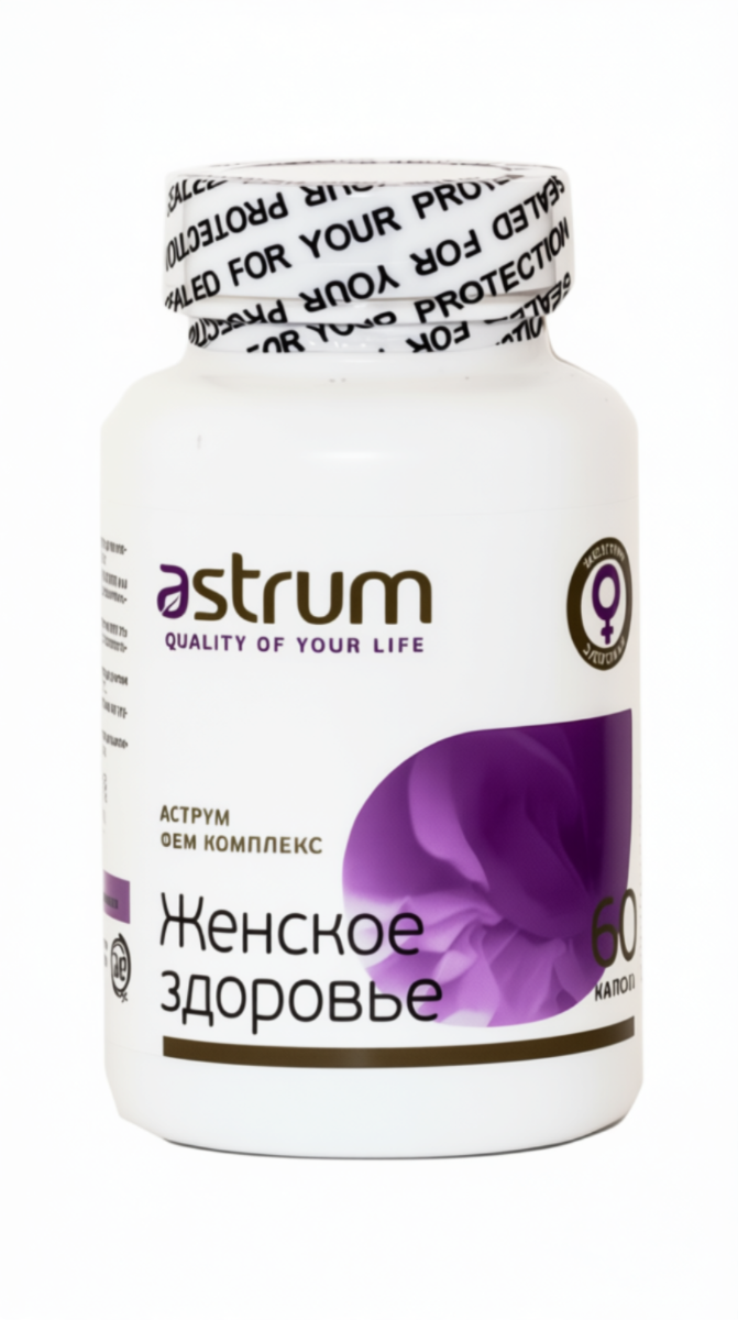 

Аструм Фем-комплекс (Astrum-Fem Complex), Женское здоровье, 60 капсул, Astrum