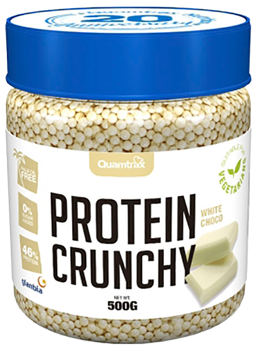Злаковые Шарики Protein Crunchy  в белом шоколаде, 500 г, Quamtrax