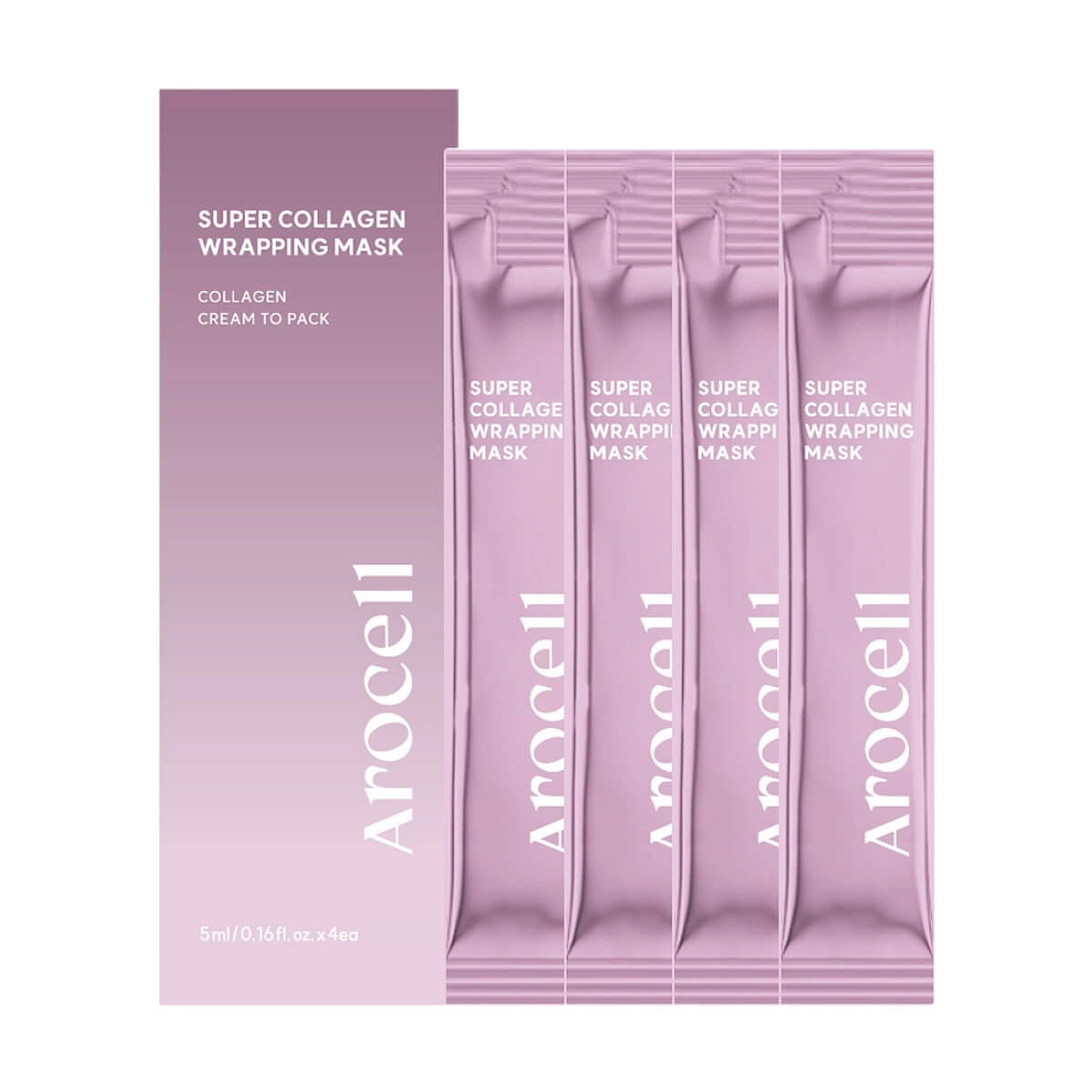 

Коллагеновая маска-плёнка для сияния и гладкости кожи Super Collagen Wrapping Mask 4 X 5 г, APRILSKIN