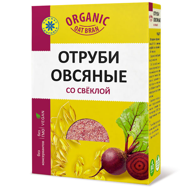 

Отруби овсяные со свеклой, 200 гр, Компас Здоровья