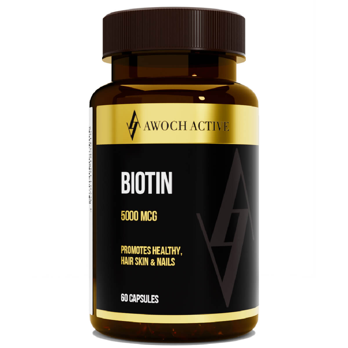 Биотин, 60 капсул, AWOCHACTIVE - фото 1