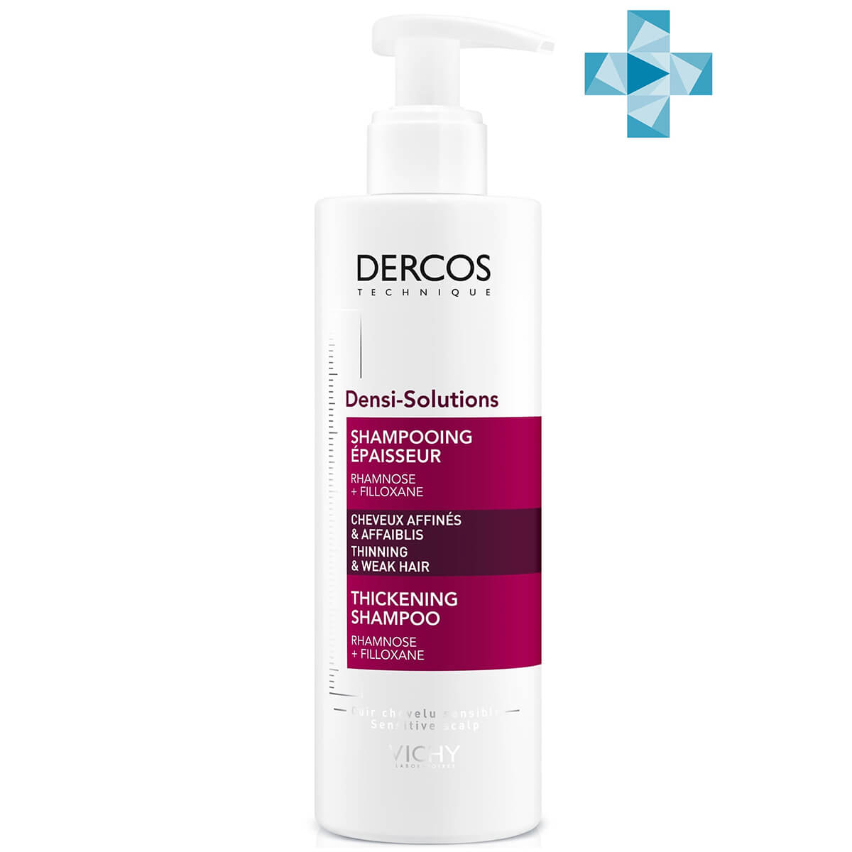 

Dercos Solutions Шампунь Уплотняющий для густоты и объема волос, 250 мл, VICHY
