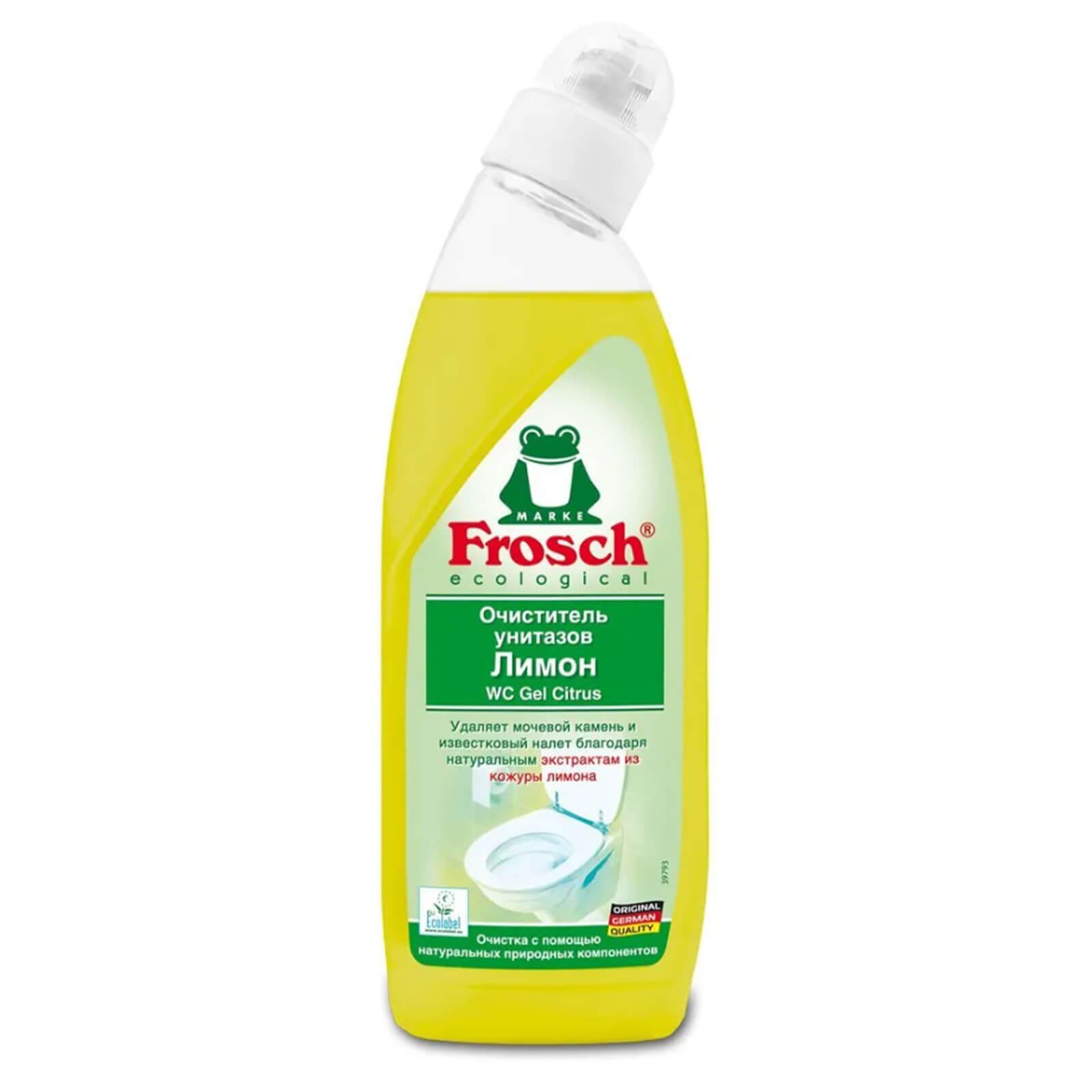 Очиститель унитазов Лимон, 0.75 л, Frosch - фото 1