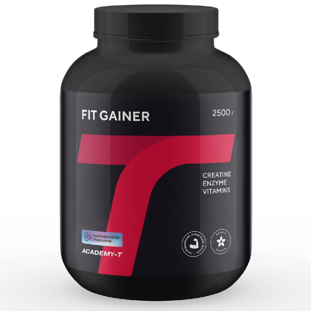 

Гейнер Fit Gainer, вкус ваниль, 2500 г, Академия-Т, годен до 25.05.25