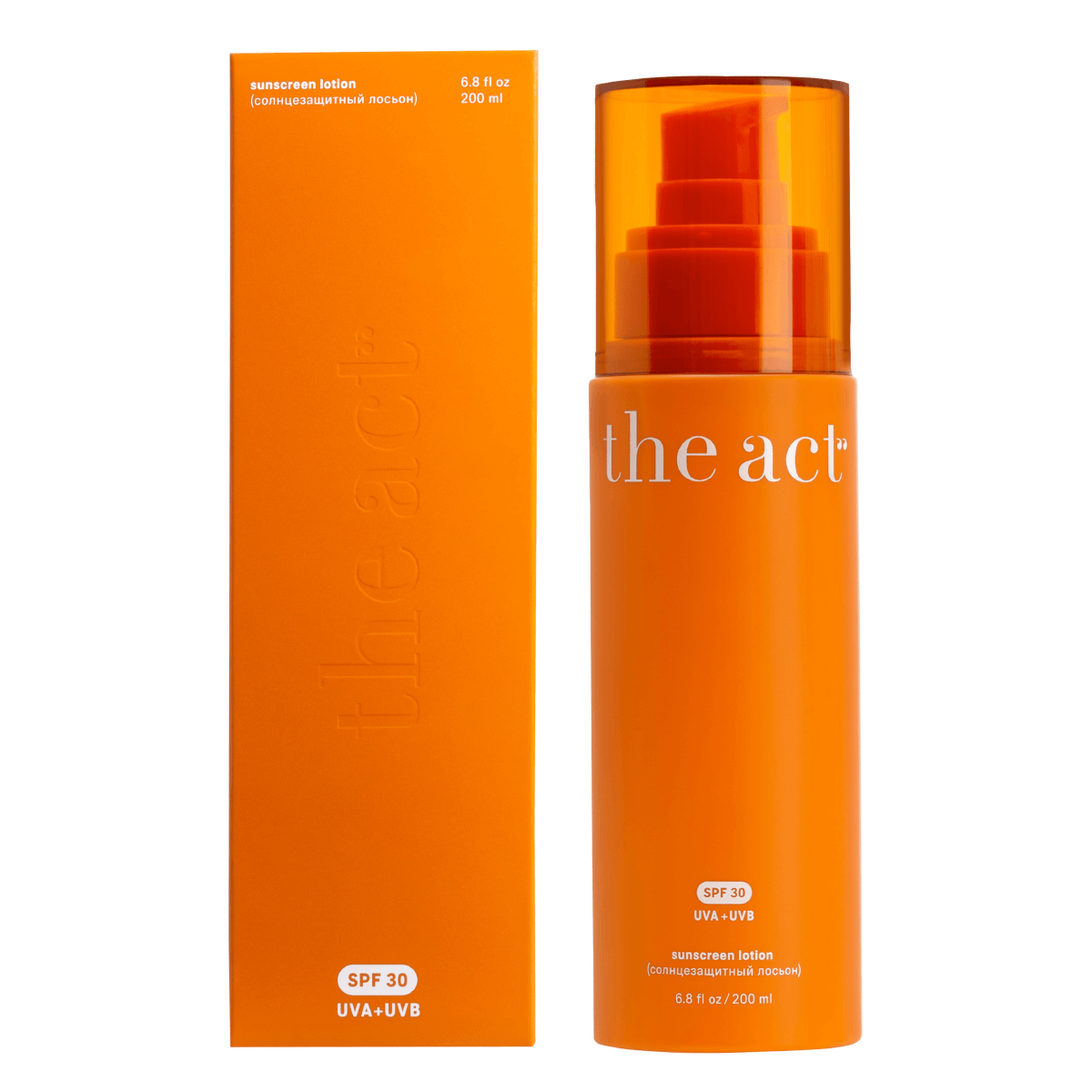 

Солнцезащитный лосьон SPF 30 (lotion sunscreen), 200 мл, The Act