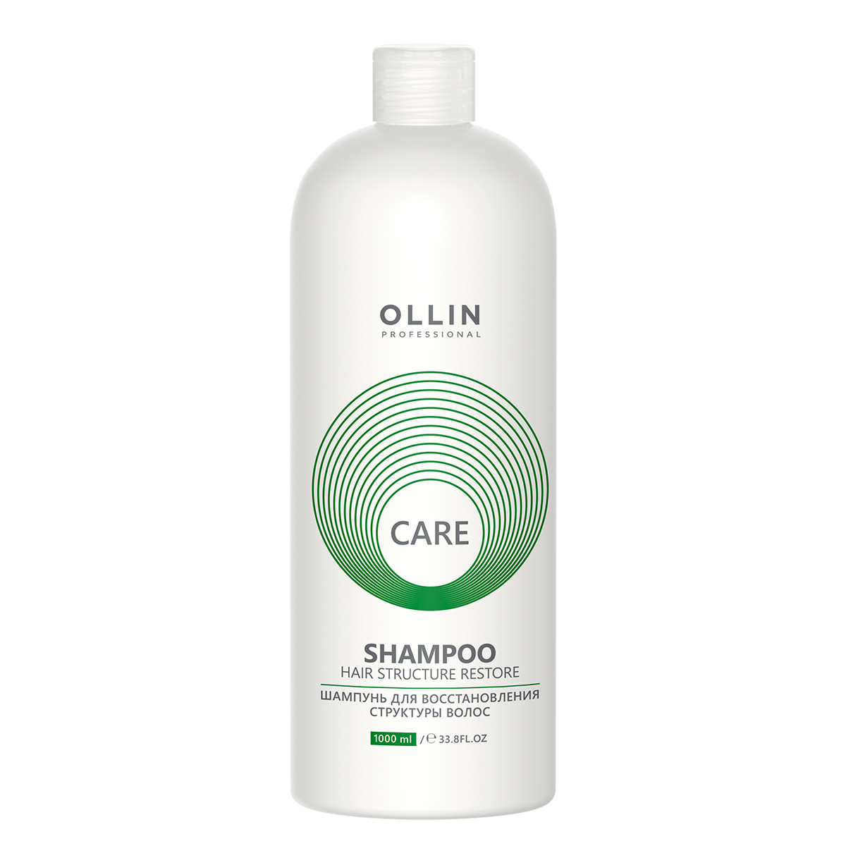 Care Шампунь для восстановления структуры волос, 1000 мл, OLLIN - фото 1