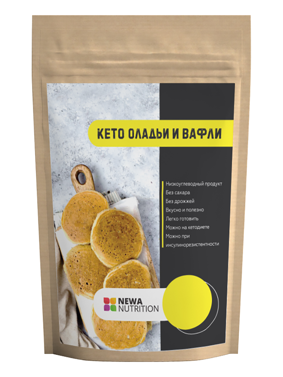 Смесь для кето-оладий и вафель из миндальной муки, 200 г, Newa Nutrition
