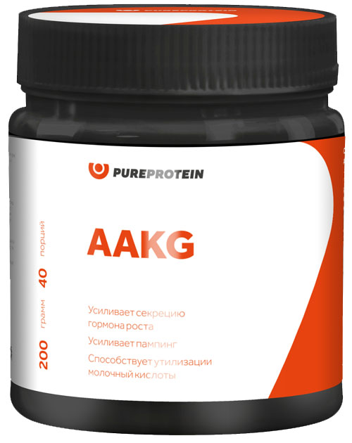 AAKG, апельсин, 200 гр, PureProtein - фото 1